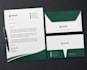 design modern minimalist business card and stationery kits