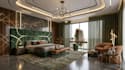 do modern 3d interior design, make rendering for livingroom, bathroom, kitchen