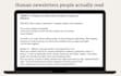 write authentic email newsletters that connect with readers