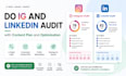do ig and linkedin audit with content plan and optimization