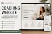 design squarespace coaching website, landing page, or membership website