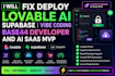fix deploy lovable ai, supabase vibe coding base44 developer and ai saas mvp