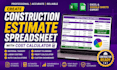 build automated construction budgeting spreadsheet