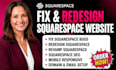 fix squarespace website bugs redesign squarespace website revamp squarespace seo