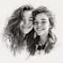 make portrait character logo and friendship portrait