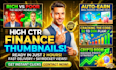 design business, finance and crypto thumbnails