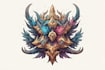 create professional fantasy crest illustrations for rpg projects