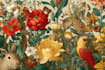 draw an animal and botanical illustration