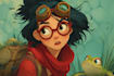 design a cartoon logo character