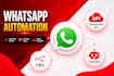 do whatsapp business API setup and build whatsapp chatbots