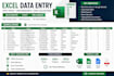 do expert excel data entry, copy paste and web research