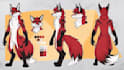 furry reference sheet furry character reference sheet furry art fursona