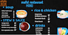 design a professional menu card