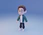 model low poly and cartoon 3d characters