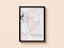 design a custom heart map poster for your special location