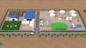 design industrial property logistics park layout, site plan and warehouse render