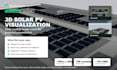create a 3d rooftop solar pv layout for proposal presentation