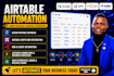 design airtable databas, airtable softr crm integration, n8n ai agent automation
