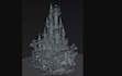 create fantasy castle environment, dnd medieval castle miniature,modular terrain