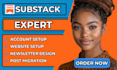 substack setup substack newsletter design substack account podcast setup