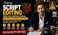 format, edit, proofread movie script screenplay film script coverage as editor