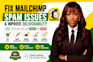 fix mailchimp emails going to spam and improve email deliverability