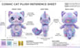 design custom plushie reference sheet stuffed animal tech pack ych concept