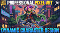 create pixelart character, character design, pixel background, nsfw pixel art