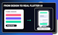 convert figma design to flutter app UI
