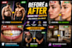 create professional before and after social media designs