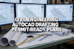 civil engineering autocad drafting site plan grading drawings