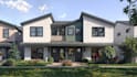 construct real estate property,modern townhouse,aerial view, site plan rendering