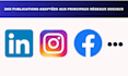 write amazing posts for social medias in french