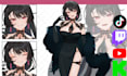 design and rig live2d vtuber model 2d vtuber model vtuber commission 2d anime