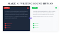 humanize ai generated text into natural writing