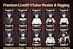 design live 2d vtuber model, anime vtuber avatar and vtuber rigging commissions