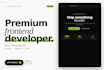 develop a modern responsive website with react, next js, and tailwind CSS
