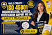 create iso 45001 documentation manual certification sops