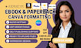do ebook formatting workbook design, coaching book, amazon kdp format, kdp cover