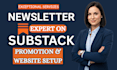 substack promotion substack newsletter substack account setup substack website