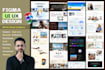 do figma landing page, saas website ui ux, figma website design