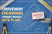 driveway permit drawings grading  drainage site plans