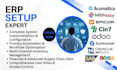 setup erp acumatica mrpeasy epicor cin7 odoo sumtracker oracle netsuite sap zoho