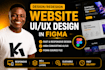do figma website design, website ui ux design, ui ux design