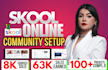setup skool community setup skool online course automation community manager