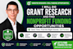 do grant research and find nonprofit funding opportunities