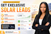 generate exclusive solar leads and appointment setting for fast ROI