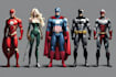 superhero character for comics