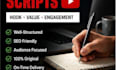 write engaging youtube scripts and social media content