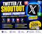 promote website, share link, do twitter shoutout to USA UK audience